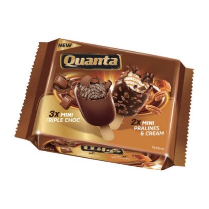 Picture of Quanta Stick Triple Chocolate 3pcs + Pralines & Cream 2pcs