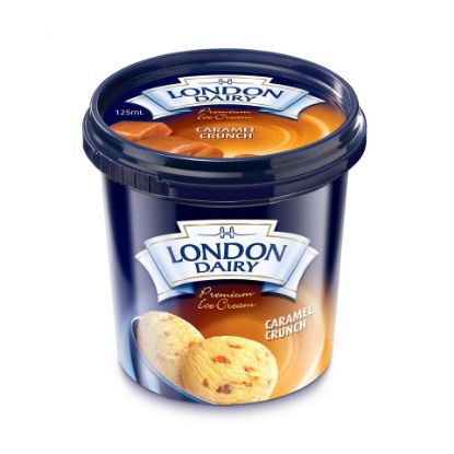 Picture of London Dairy Caramel Crunch Ice Cream 125ml