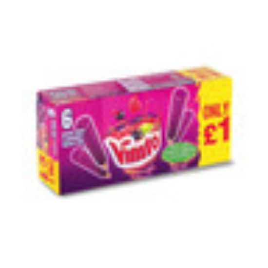 Picture of Vimto Mixed Fruit Lollies 6 x 45ml