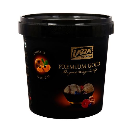 Picture of Lazza Natural Chickoo Ice Cream 1Litre