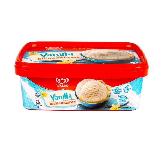 Picture of Wall's Rich & Creamy Vanilla Ice Cream 1Litre