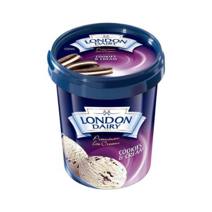 Picture of London Dairy Cookies & Cream Ice Cream 500ml