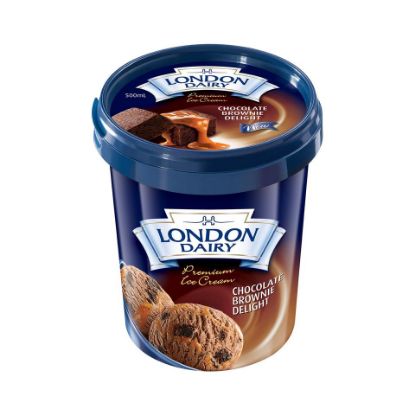 Picture of London Dairy Chocolate Brownie Delight Ice Cream 500ml