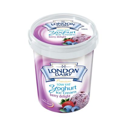 Picture of London Dairy Berry Delight Yoghurt Ice Cream Low Fat 500ml