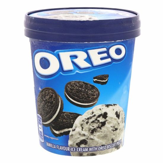 Picture of Oreo Vanilla Flavour Ice Cream With Oreo Biscuits 480ml