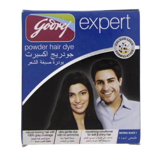 Picture of Godrej Expert Powder Hair Dye Natural Black 10g