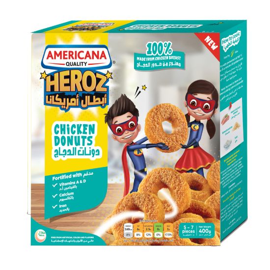 Picture of Americana Heroz Frozen Chicken Donuts 400g(N)