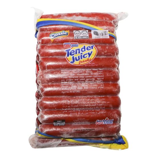 Picture of Pure Foods Classic Tender Juicy Franks 1 kg(N)