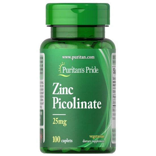 Picture of Puritan's Pride Zinc Picolinate 25mg 100pcs