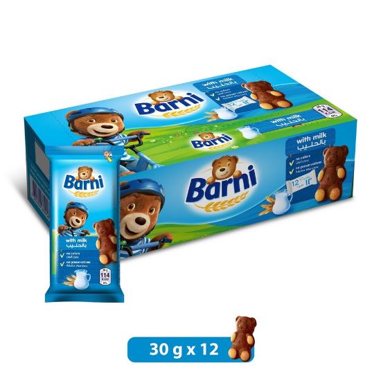 Picture of Barni Sponge Soft Cake With Milk 12 x 30g