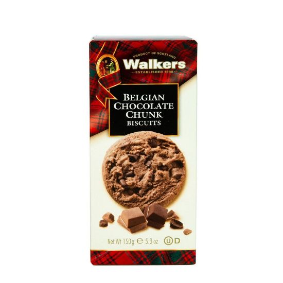 Picture of Walkers Belgian Chocolate Chunk Biscuits 150g