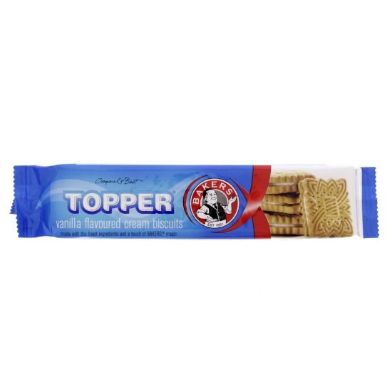 Picture of Bakers Topper Vanilla Flavoured Cream Biscuits 125g