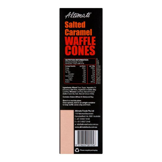 Picture of Altimate Salted Caramel Waffle Cones 12pcs