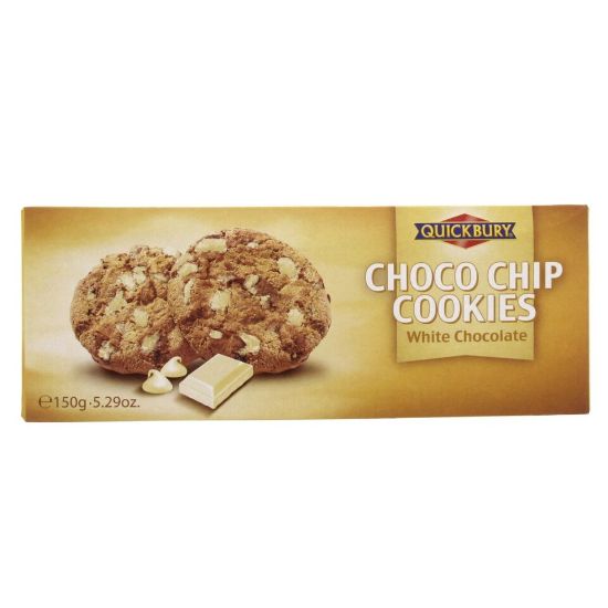 Picture of Quickbury Choco Chip Cookies With White Chocolate 150g