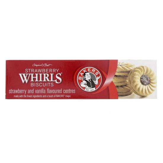 Picture of Bakers Strawberry Whirls Biscuits 200g