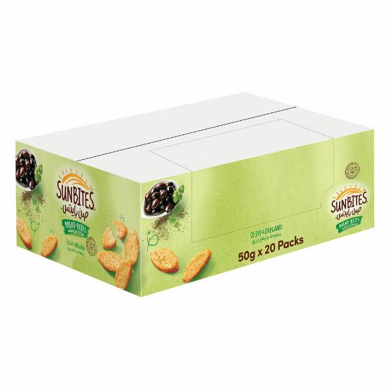 Picture of Sunbites Olive & Oregano Bread Bites 50g