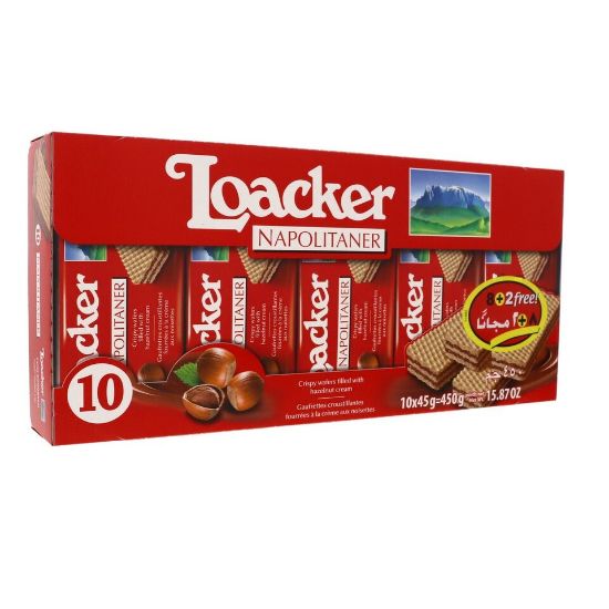 Picture of Loacker Napolitaner Wafer 10 x 45 g