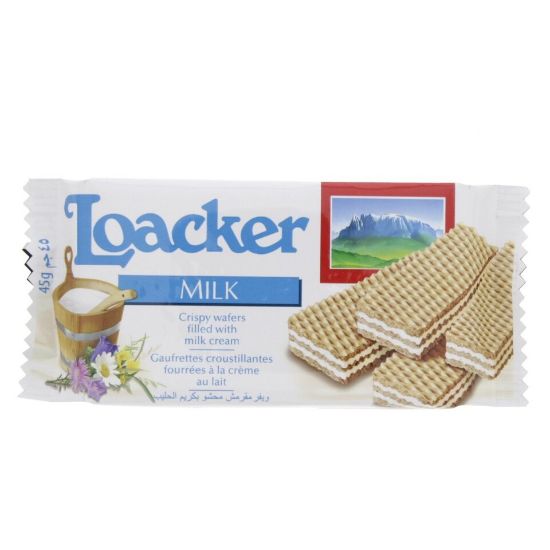 Picture of Loacker Crispy Wafers Filled with Milk Cream 45 g