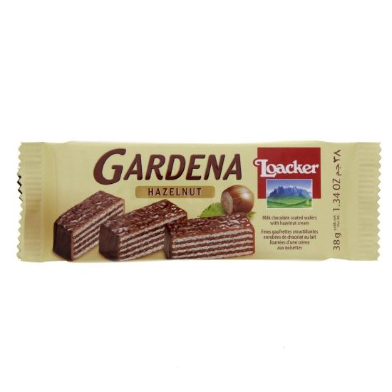 Picture of Loacker Gardena Milk Chocolate Coated Wafers With Hazelnut Cream 38g