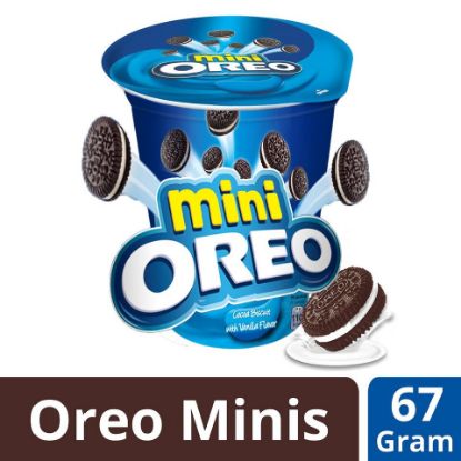 Picture of Nabisco Mini Oreo Cocoa Biscuit with Vanilla Flavor 67g