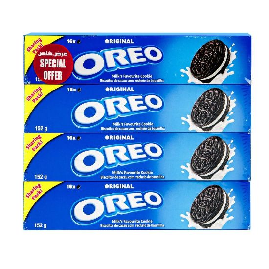 Picture of Oreo Original Milk Cookies 4 x 152 g