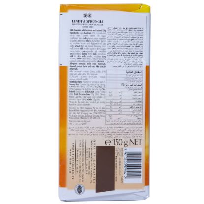 Picture of Lindt Les Grandes 38% Hazelnut-Caramel Milk Chocolate 150g(N)