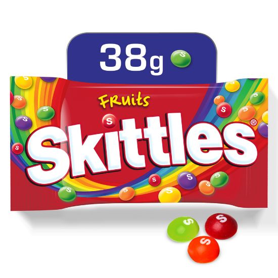 Picture of Skittles Candy Coated Chewy Lens Fruit Pouch 38g(N)