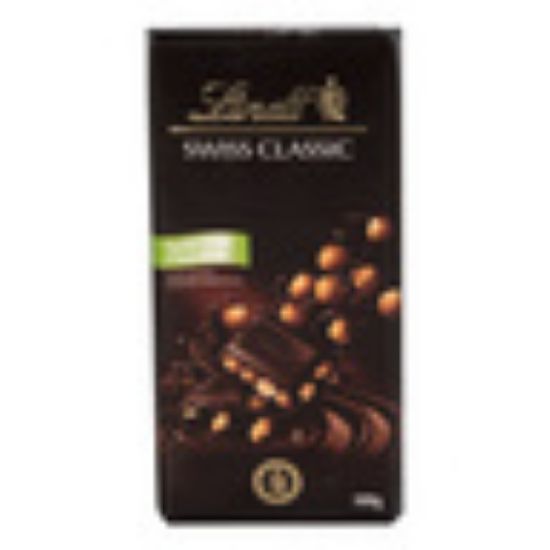 Picture of Lindt Swiss Classic Dark Chocolate with Roasted Hazelnut 100 g(N)