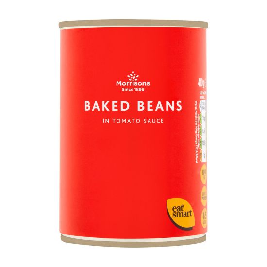 Picture of Morrison's Baked Beans In Tomato Sauce 410g(N)