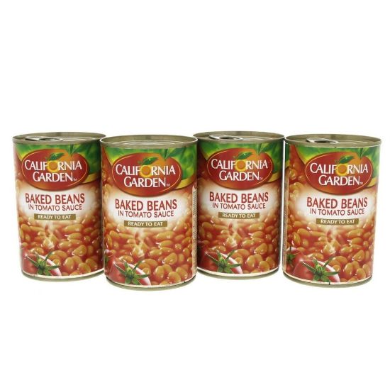 Picture of California Garden Baked Beans in Tomato Sauce 4 x 420g