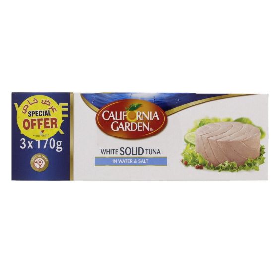 Picture of California Garden Canned White Solid Tuna In Water And Salt 3 x 170 g