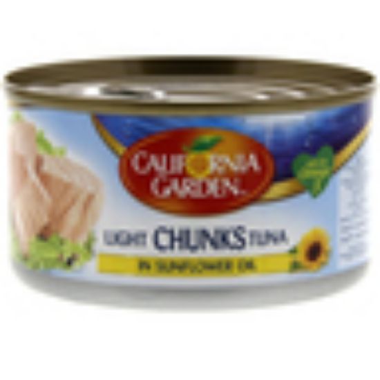 Picture of California Garden Canned Light Tuna Chunk In Sunflower Oil 185g