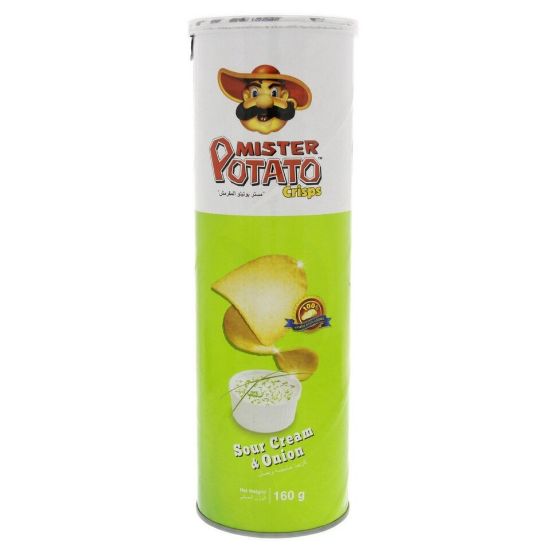 Picture of Mister Potato Crisps Sour Cream And Onion 160g