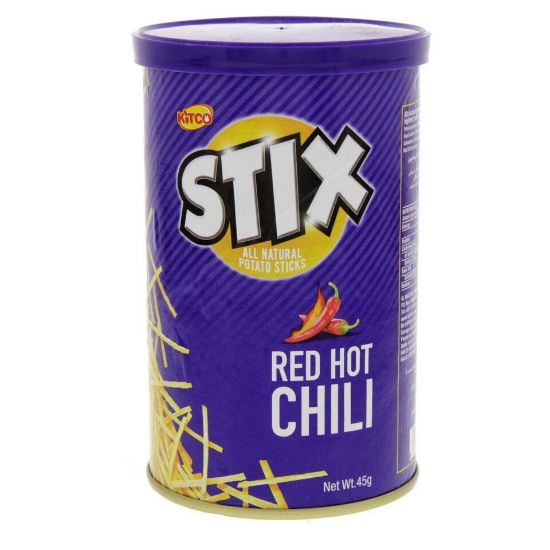 Picture of Kitco Stix Red Hot Chili Potato Sticks 45g x 6 Pieces