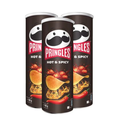 Picture of Pringles Chips Hot And Spicy 3 x 165 g