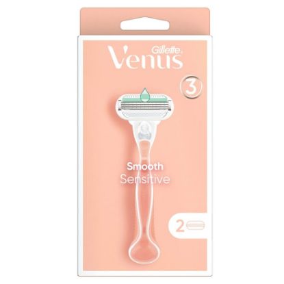 Picture of Venus Smooth Sensitive Women's Razor Handle + 2 Razor Blade Refills