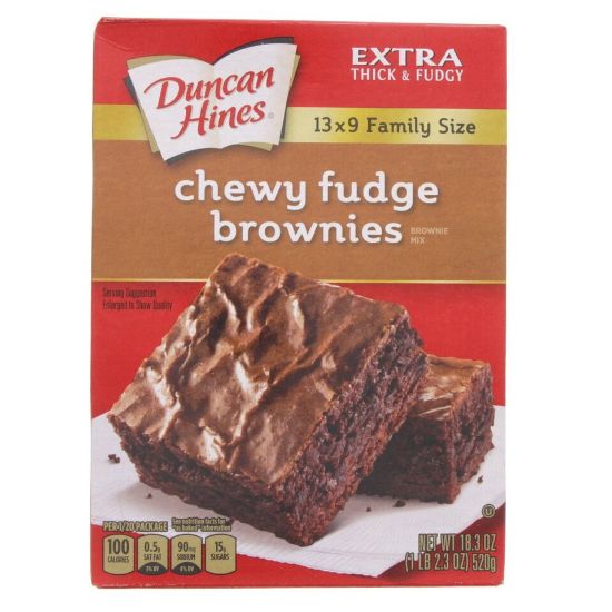 Picture of Duncan Hines Chewy Fudge Brownies Mix 520g(N)