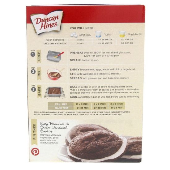 Picture of Duncan Hines Chewy Fudge Brownies Mix 520g(N)