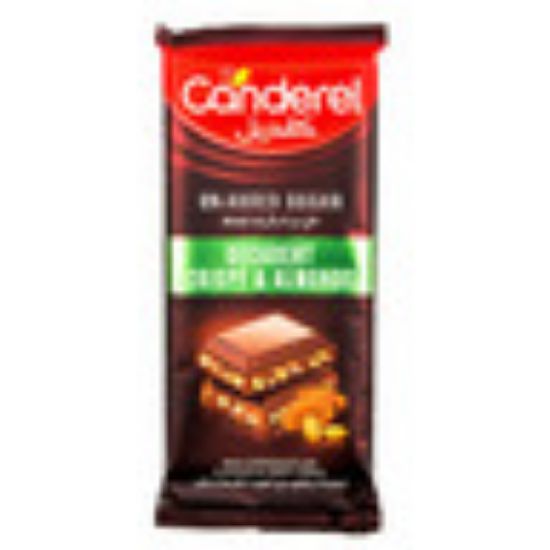 Picture of Canderel Milk Chocolate Decadent Crispy & Almonds 100g(N)