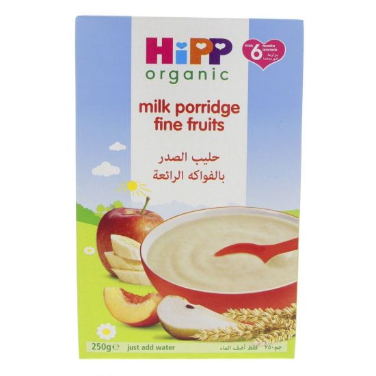 Picture of Hipp Organic Milk Porridge Fine Fruits 250g