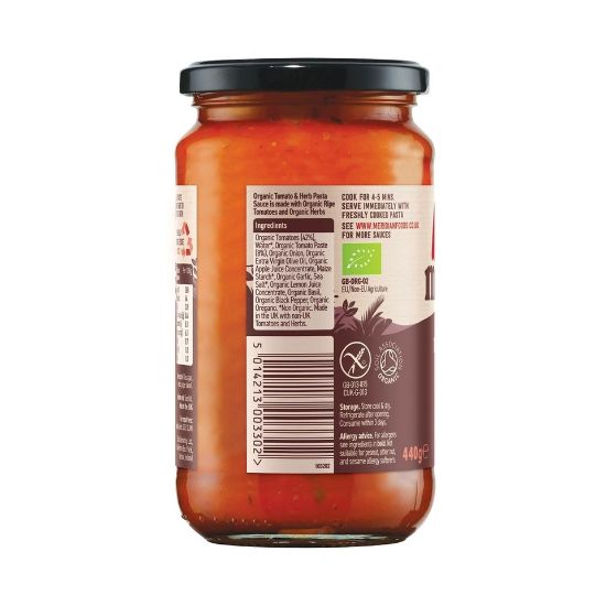 Picture of Meridian Organic Pasta Sauce Tomato & Herb 440g(N)