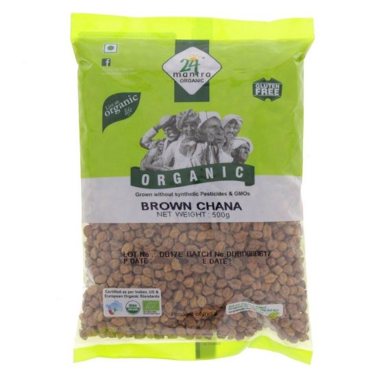 Picture of 24 Mantra Organic Brown Chana 500g(N)