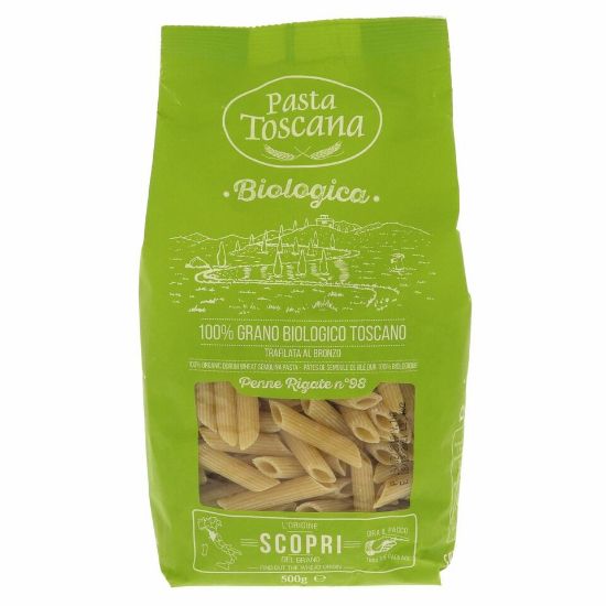 Picture of Pasta Toscana Penne Rigate No.98 100% Organic Durum Wheat Semolina Pasta 500g(N)