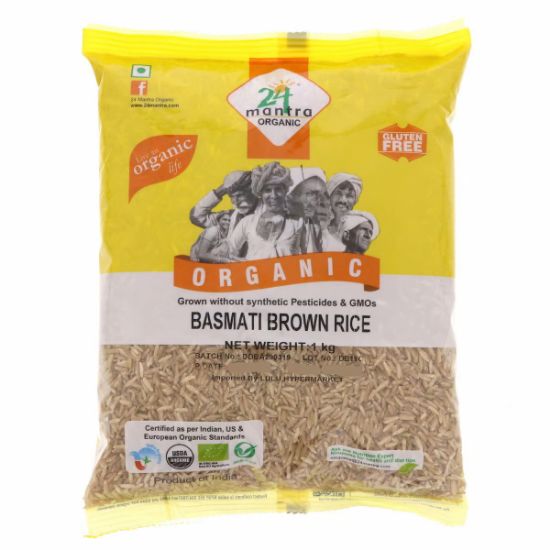 Picture of 24 Mantra Organic Basmati Brown Rice 1kg(N)