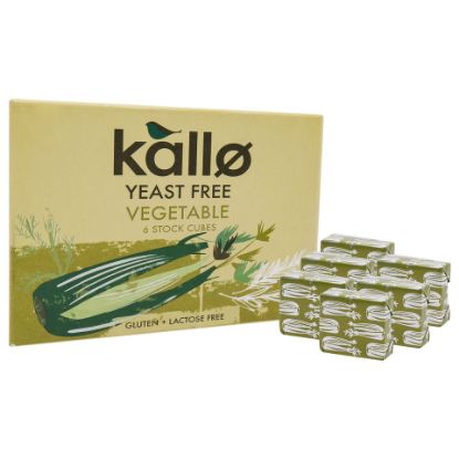 Picture of Kello Yeast Free Vegetable Stock Cubes 66g