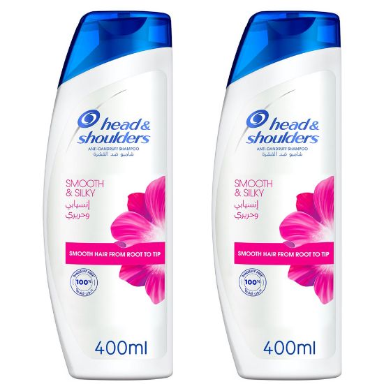 Picture of Head & Shoulders Smooth and Silky Anti-Dandruff Shampoo 2 x 400 ml