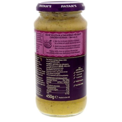 Picture of Patak's Original Korma Sauce Mild 450g(N)