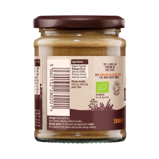 Picture of Meridian Organic Smooth Peanut Butter 280g(N)