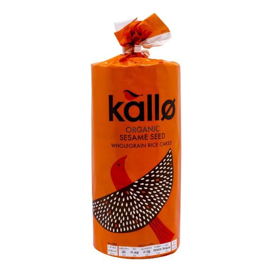 Picture of Kallo Organic Rice Cake Thick Sesame 130g