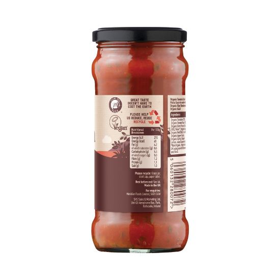 Picture of Meridian Organic Pasta Sauce Tomato And Basil 350g